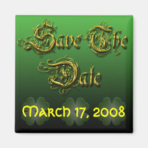 Save the Date Irish Wedding Magnet