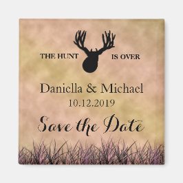 Save the Date ist die Jagd über Hochzeit Magnet