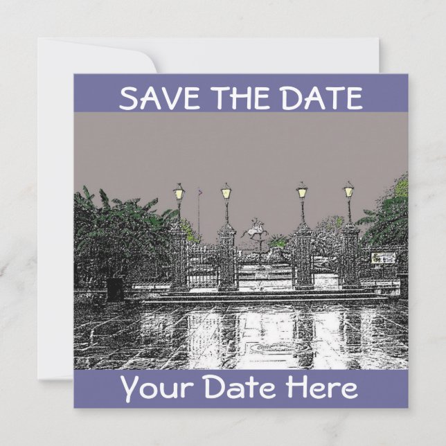 SAVE THE DATE Jackson Square New Orleans (Vorderseite)