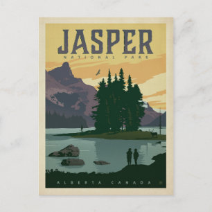 Save The Date   Jasper-Nationalpark, Alberta Ankündigungspostkarte