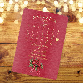 Save the Date Juli 2026 Hochzeit Folieneinladung