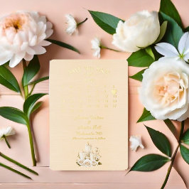 Save the Date Juni 2026 Hochzeit Folieneinladung