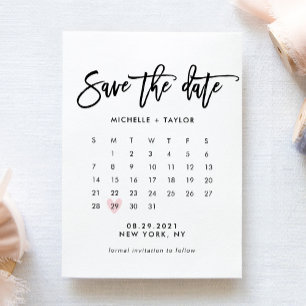 Save the Date Kalender Karte