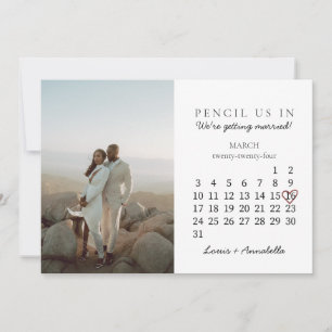 Save the Date Kalender Rose Herzstück Dezember 202 Einladung