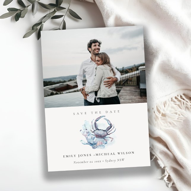 Save the Date-Karte für das Foto der Unterwasserkr Dankeskarte (Von Creator hochgeladen)