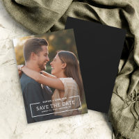 Save the Date Karte für das Minimalistische Foto a