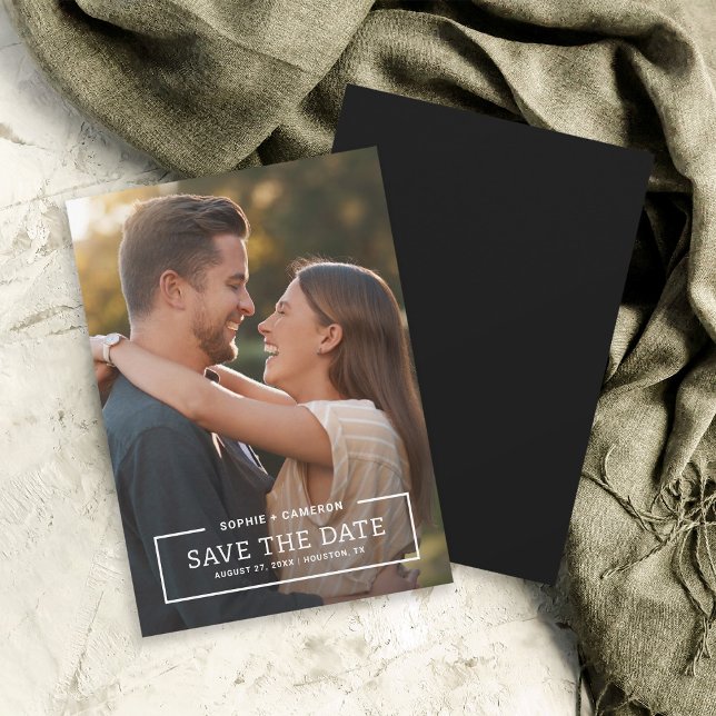 Save the Date Karte für das Minimalistische Foto a (Von Creator hochgeladen)