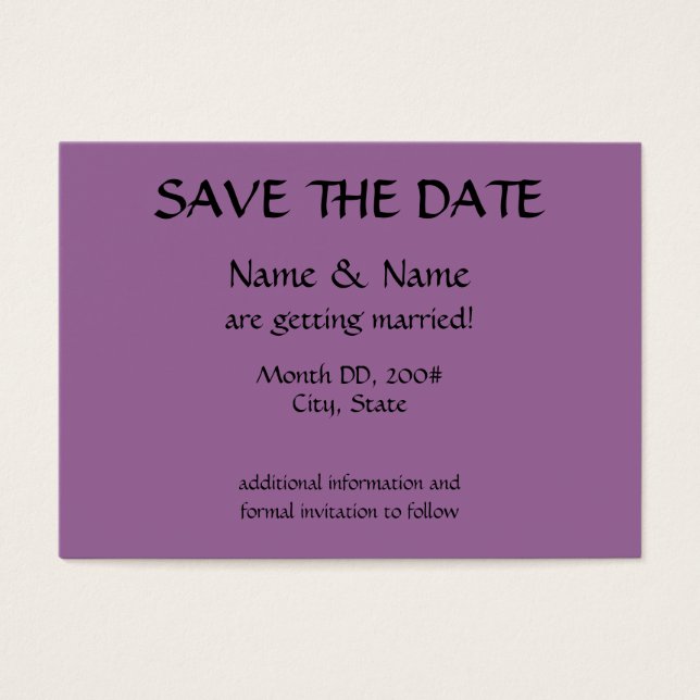 SAVE THE DATE Karte - Initialen auf der Rückseite (Vorderseite)
