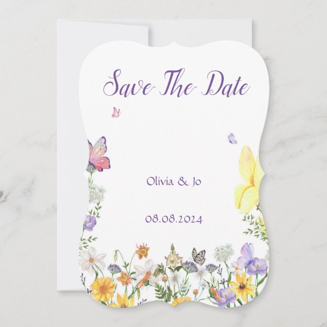 SAVE THE DATE KARTENPERFEKT FÜR WEDDINGS (Vorderseite)