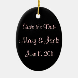 Save the Date Keramik Ornament