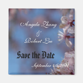 Save the Date Kirschblüte Magnet
