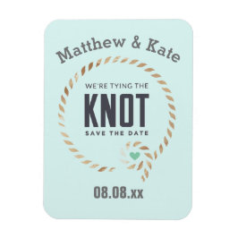 Save the Date Knot Style Custom Magnet