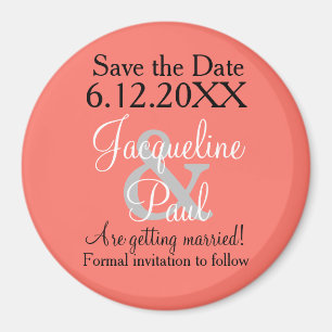 Save the Date Korallenmagnete Magnet