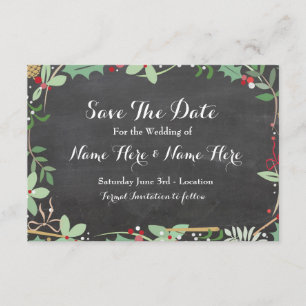 Save the Date Kreide-rustikale