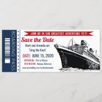 Save the Date Kreuzfahrt Boarding Einladung