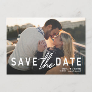 Save the Date kühne Erklärung Hochzeitsankündigung Einladung