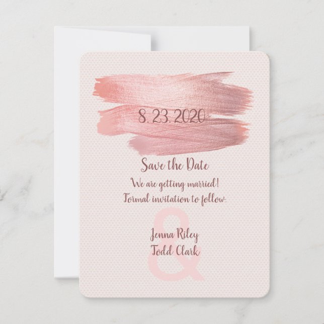 Save the Date lackieren (Vorderseite)