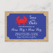Save the Date laden Wedding