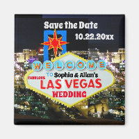 Save the Date Las Vegas Begrüßungssigne personalis