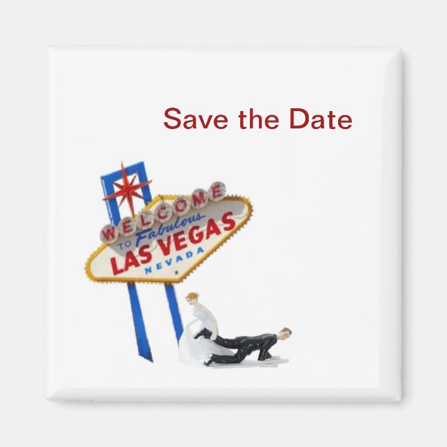 Save the Date Las Vegas Magnet (Vorne)