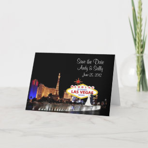 Save the Date Las Vegas Wedding Card Ankündigung