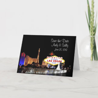 Save the Date Las Vegas Wedding Card Ankündigung
