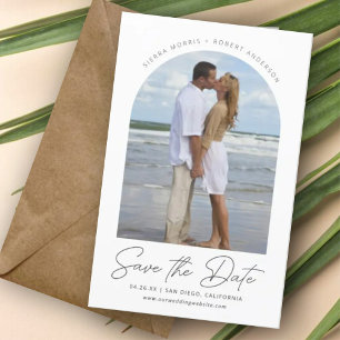Save the Date Lässiges Foto für einen glatten Pen-