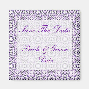 Save the Date Lavender lila Hochzeitsmagnete Magnet