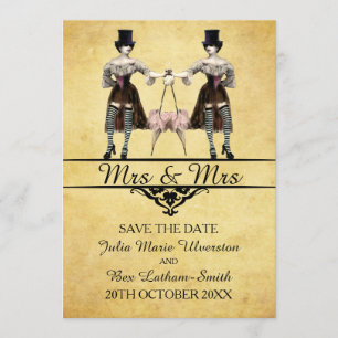 Save the Date - Lesbischer Gothic Steampunk Style