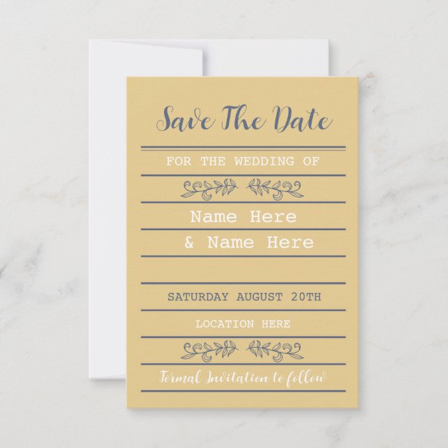 Save the Date Library Wedding Books lädt ein (Vorderseite)