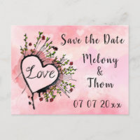 Save the Date Liebe und Herz