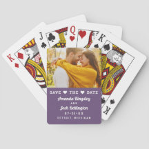 Save the Date Lila Hochzeitsszenario-Foto