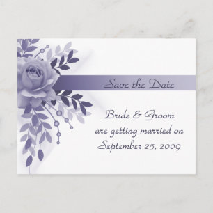 Save the Date Lila Rose Postkarte
