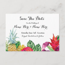 Save the Date Luau Rustikale Aloha Tropenleuchten