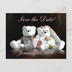 Save the Date mache ich Bären Ankündigungspostkarte