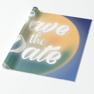 Save the Date Magical Moon Geschenkpapier