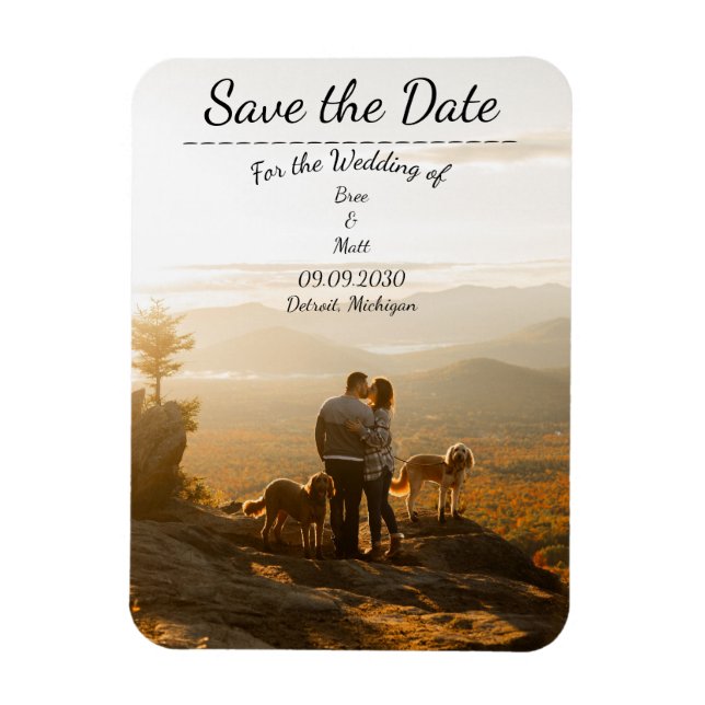 Save the Date Magnet (Vertikal)