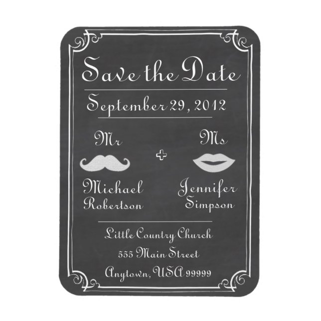 Save the Date Magnet (Vertikal)