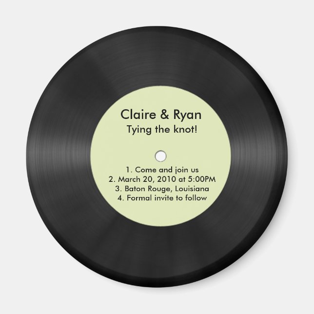 Save the Date Magnet (Vorne)