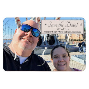 Save the Date Magnet für flexibles Foto