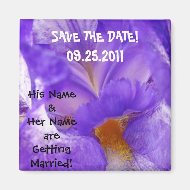 Save the Date! Magnet-Gastgeschenke Hochzeiten Ret Magnet (Vorne)