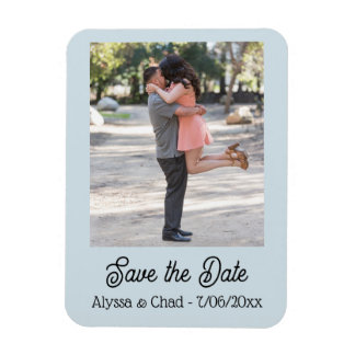 Save the date magnet personalized photo