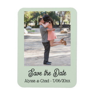 Save the date magnet personalized photo