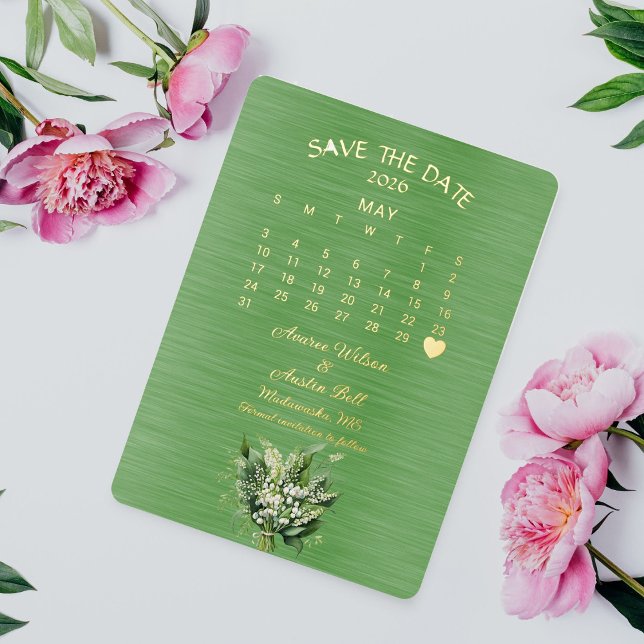 Save the Date Mai 2026 Hochzeit Folieneinladung (Von Creator hochgeladen)