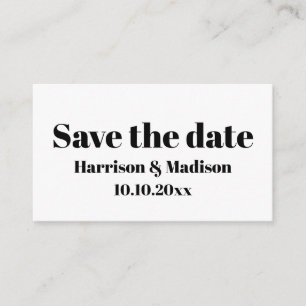 Save the Date, maßgeschneiderte, moderne Hochzeits Begleitkarte