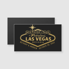 Save the Date Mini Magnet für Las Vegas Wedding