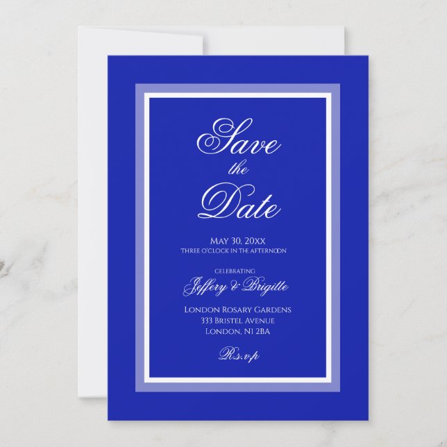 Save the Date minimalistische Hochzeit (Vorderseite)