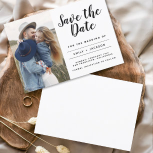 Save the Date Minimalistisches einfaches Foto