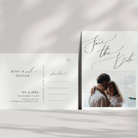 Save the Date Minimalistisches Skript-Foto