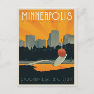 Save The Date   Minneapolis, MN Ankündigungspostkarte